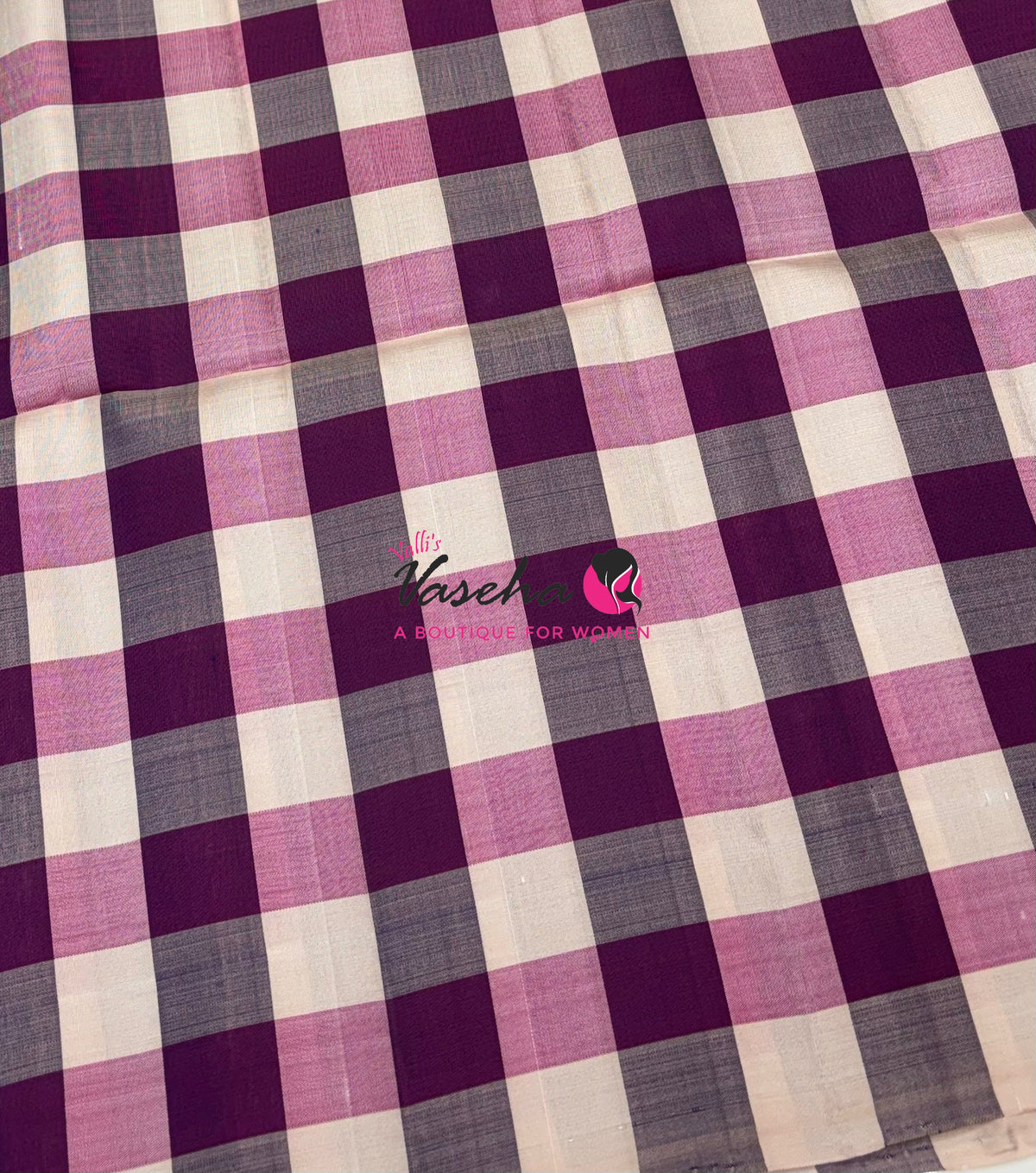 Pure Soft Silk Saree  - Small Pazhum Pazhamum Checks - VVPSS159