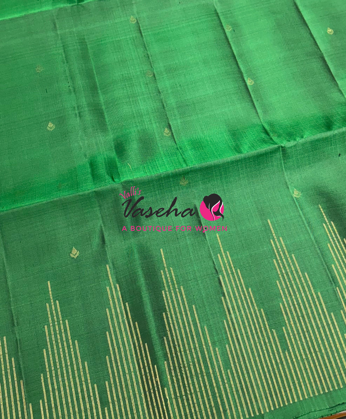 Pure Soft Silk Saree - Green Shade - VVPSS061