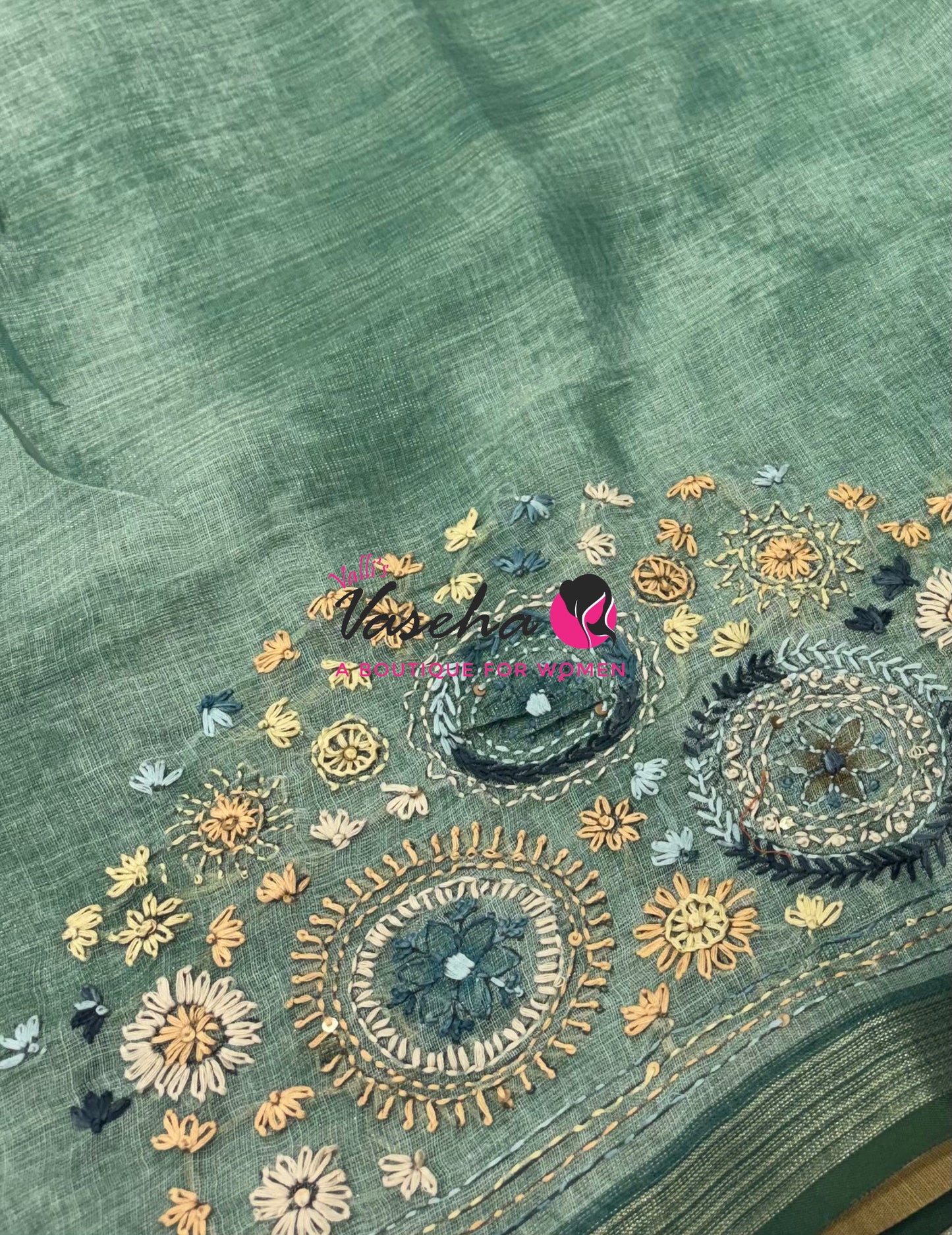 French Knot - Tissue Saree  - VVLFN019