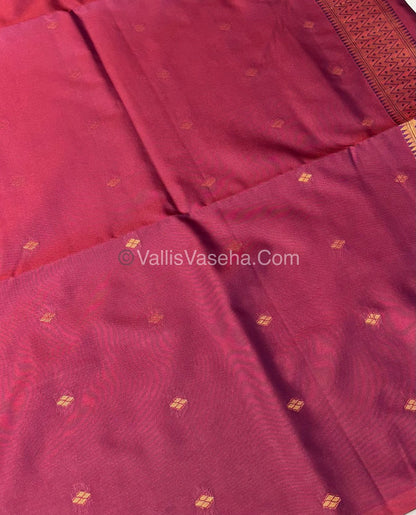 Semi Soft Silk - Border less - Wine Shade -VVSSS023