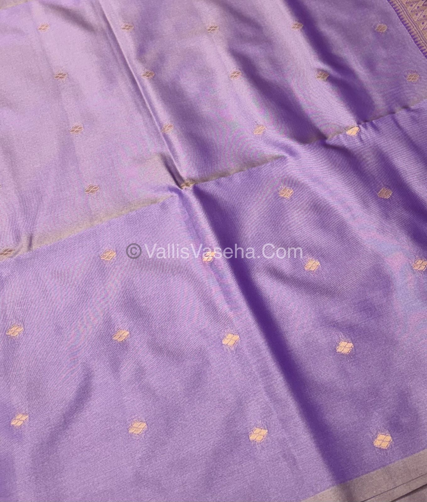 Semi Soft Silk - Border less - Lavender Shade -VVSSS023