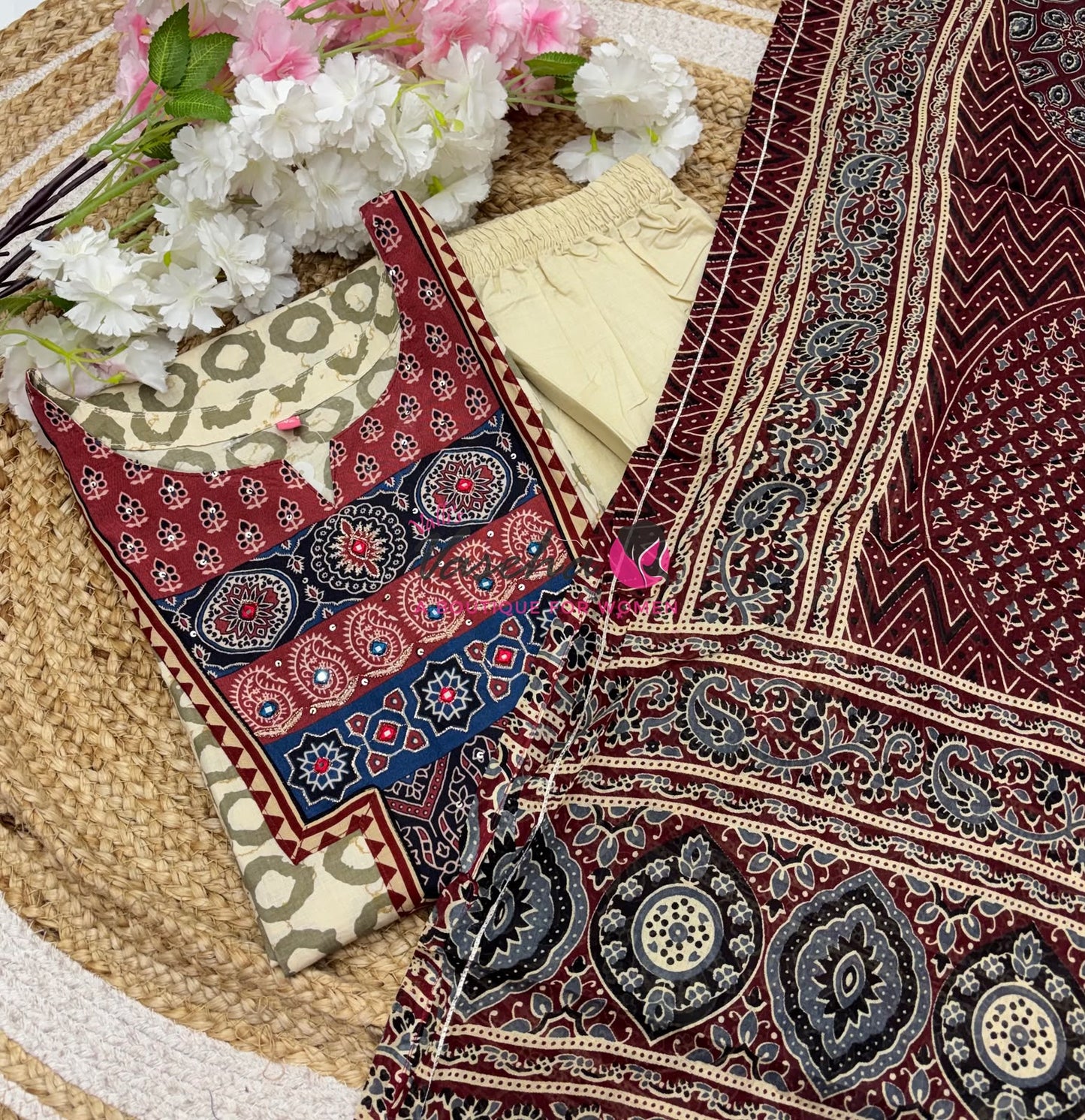Readymade 3pc Set - Cotton - VVRMS013