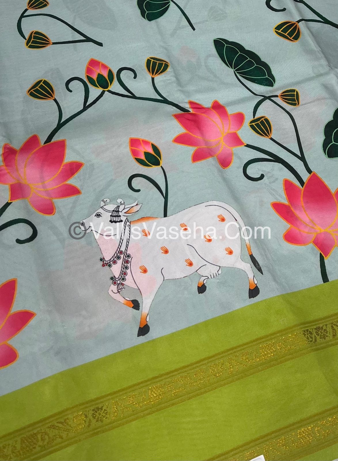 40% less - Offer Saree -Pichhy print ￼ Saree - VVDS005