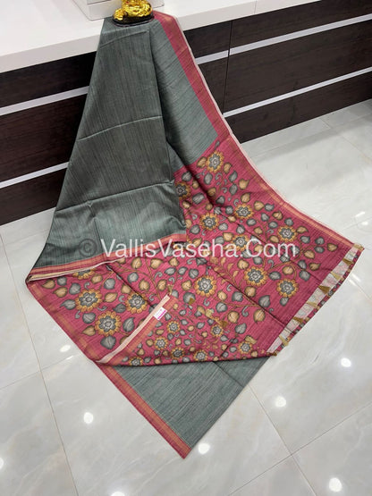 Art Silk / Semi Gicha Tussar Saree  - VVSGT002