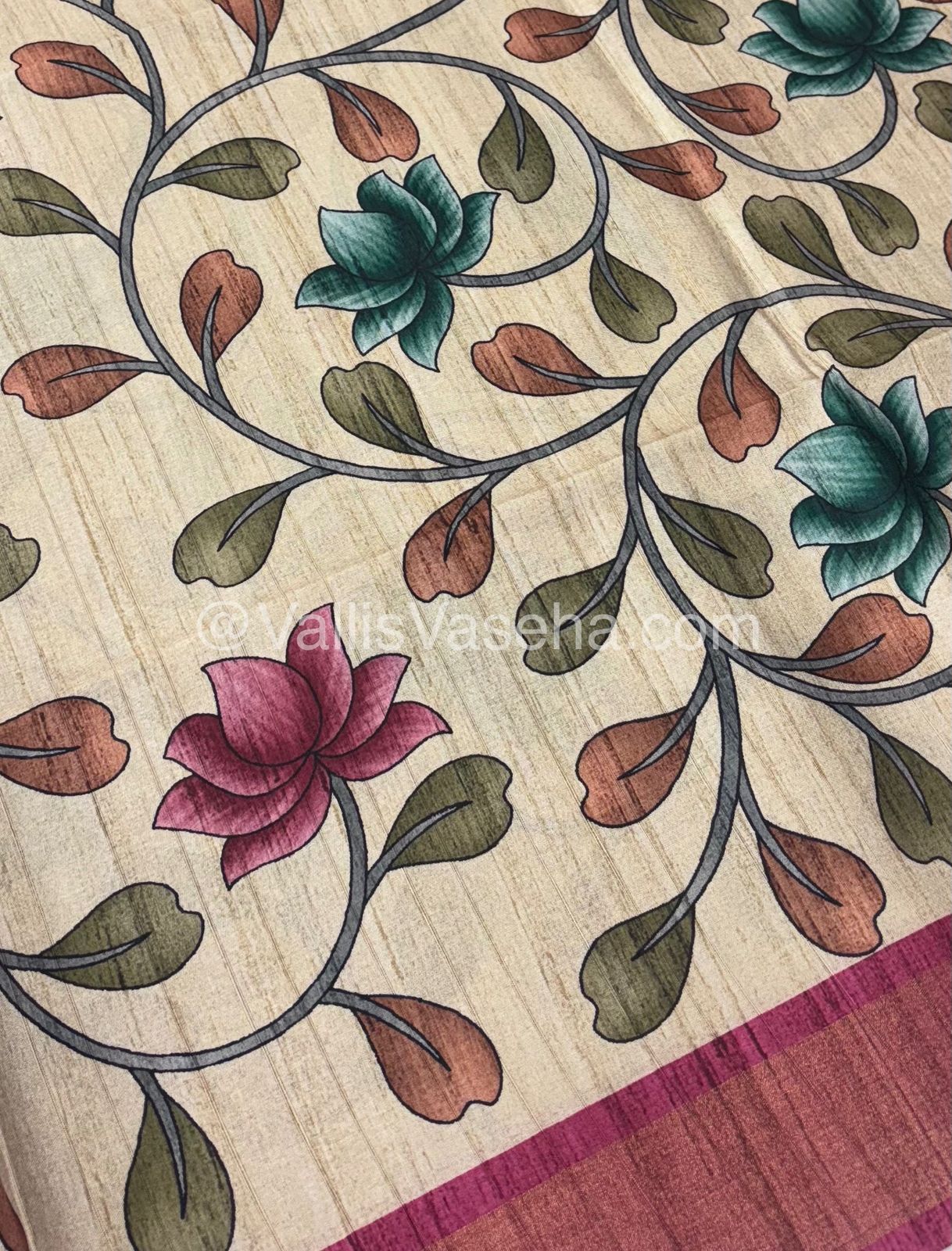 Art Tussar Silk / Semi Gicha Tussar Saree  - VVSGT003