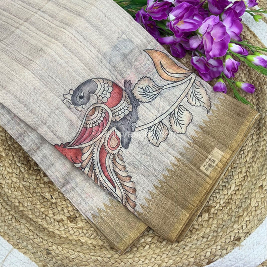 Semi Chanderi Saree - Digital Printed - VVSCD001