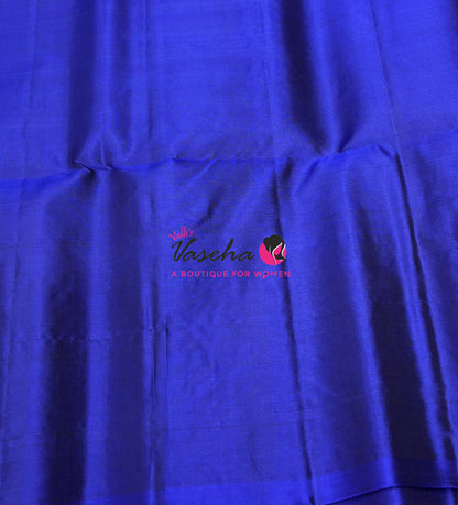 Pure Soft Silk Saree  - Blue Shade - VVPSS094