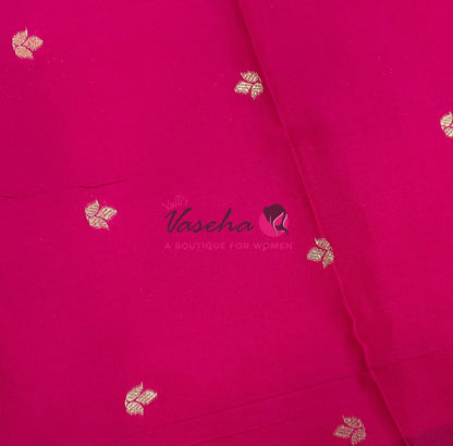 Semi Soft Silk - Orange With Pink- VVSSS036