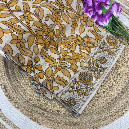 Pure Kalamkari Cotton Saree - VVPKC002