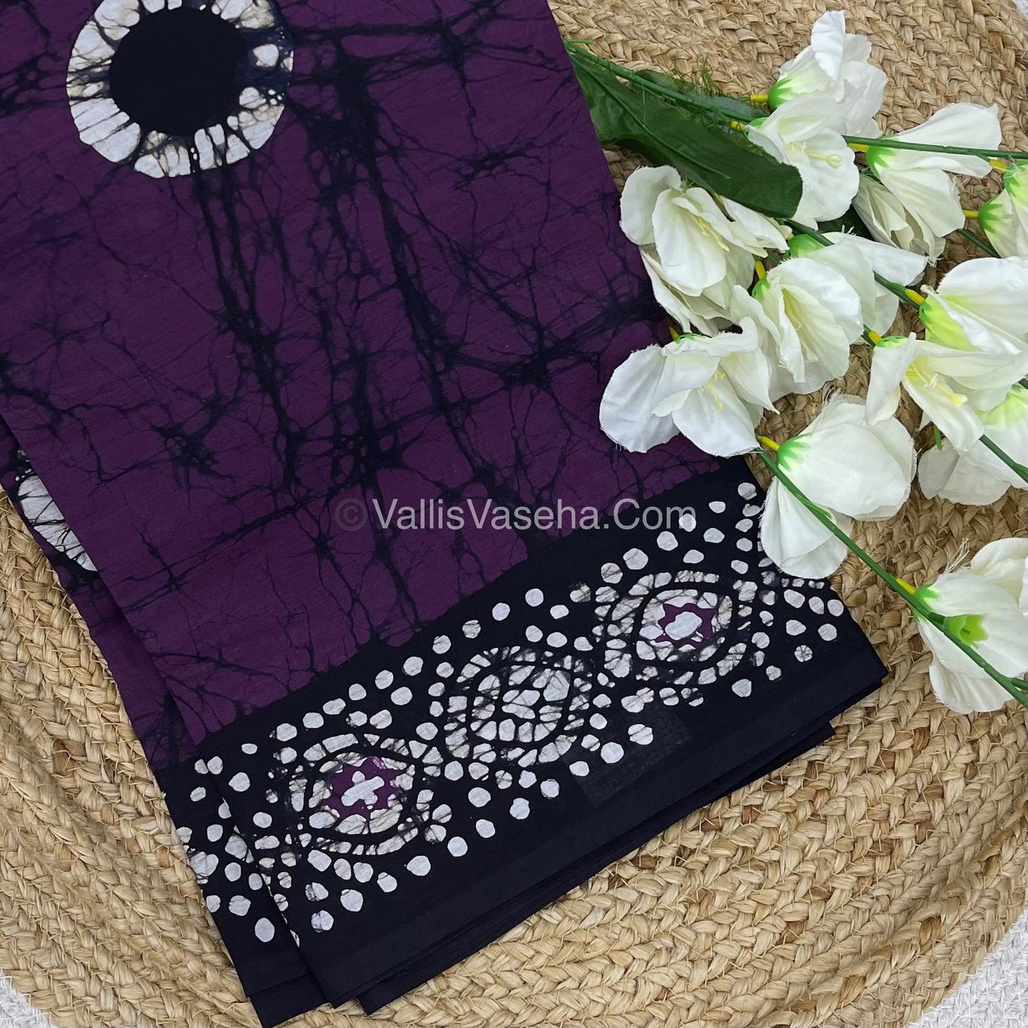 Pure Soft Mul Mul Cotton Sarees - Hand Block Prints - VVMMC007