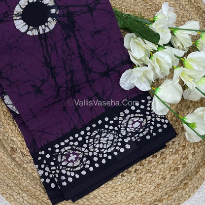 Pure Soft Mul Mul Cotton Sarees - Hand Block Prints - VVMMC007