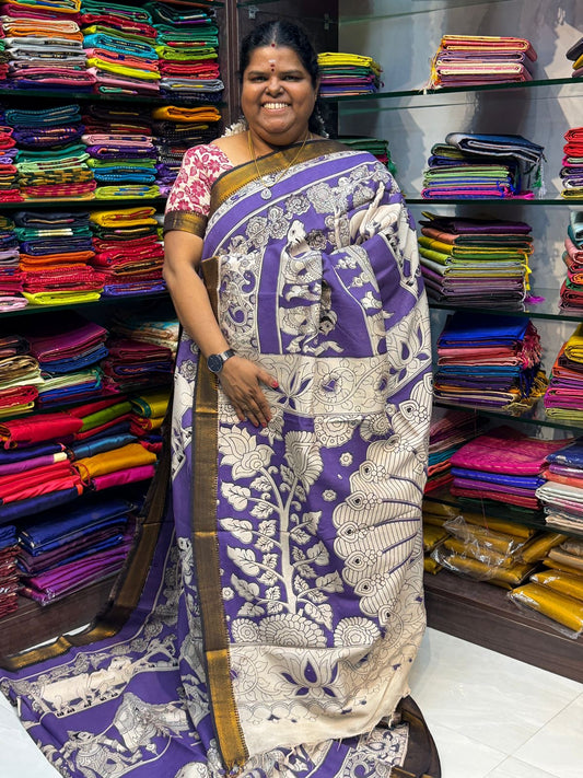 Chennur Silk | Kalamkari Prints | VVCKS006