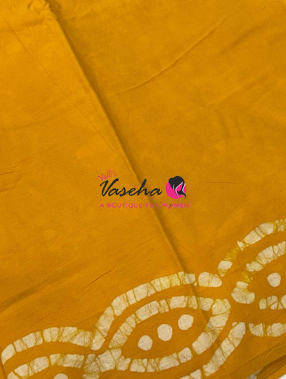 Pure Soft Mul Mul Cotton Sarees - Hand Block Prints - VVMMC009