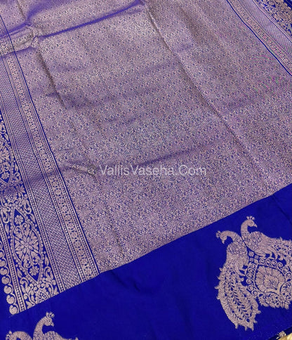 Semi Soft Silk  - Blue Shade -VVSSS018