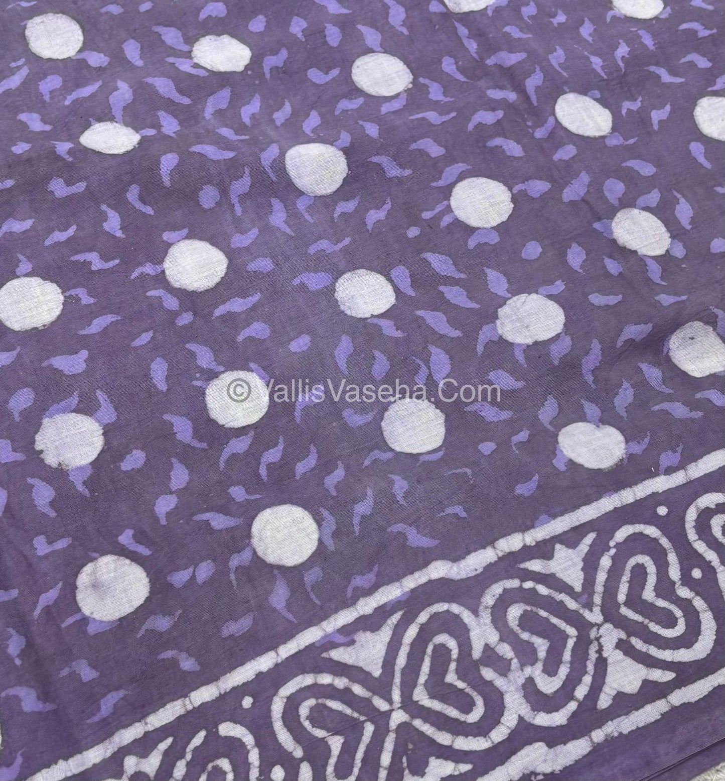 Pure Soft Mul Mul Cotton Sarees - Hand Block Prints - VVMMC006