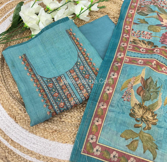 Tissue Linen Salwar Material  | VVUSM020