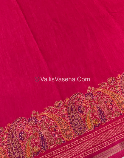 Casual Wear - Fancy Mixed Cotton - Pink Shade - VVFMC001