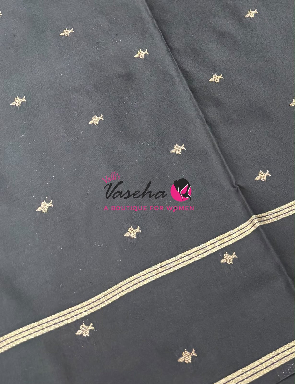 Semi Soft Silk  - Black Shade -VVSSS040