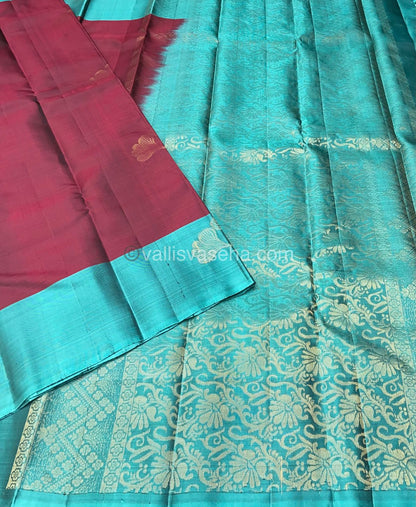 Half Mix - Pure Soft Silk Saree - VVPSS030