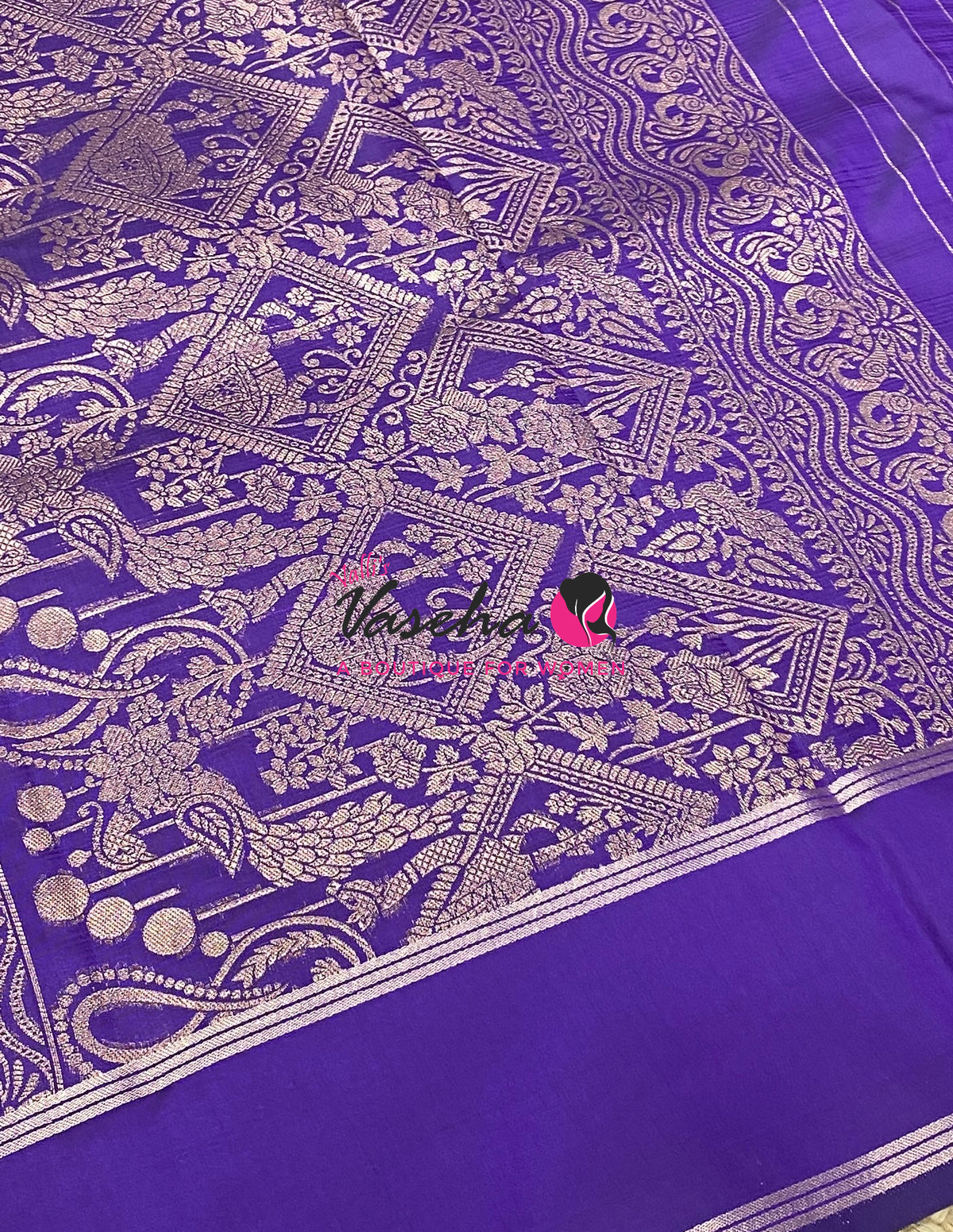 Semi Soft Silk  - Purple Shade - VVSSS043