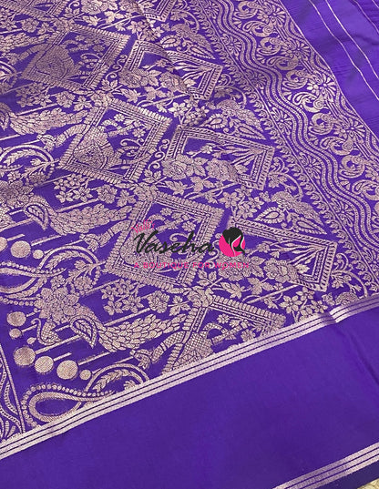 Semi Soft Silk  - Purple Shade - VVSSS043