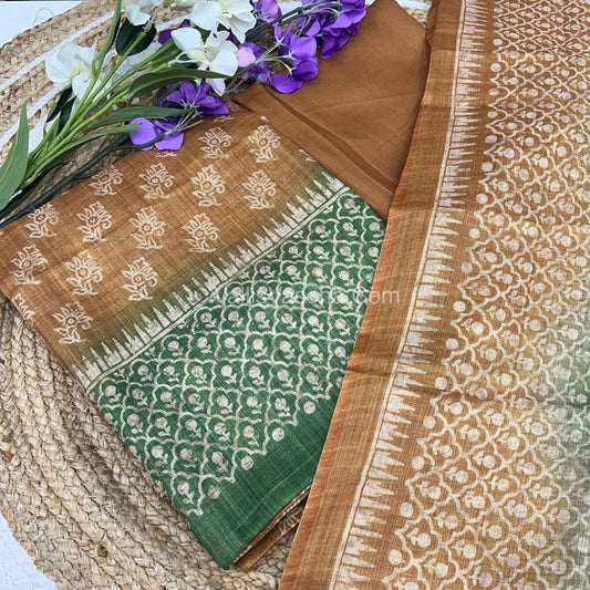 Digital Printed Tissue Linen Salwar Material  | VVUSM003