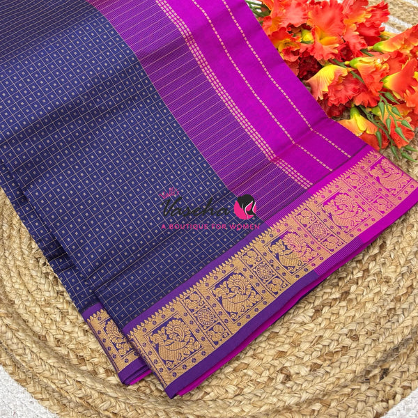 Semi Silk Cotton Saree Lakshadeepam Shade |VVSSC009