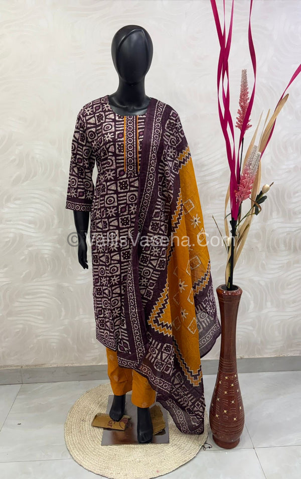 Ready Made - Salwar, Kameez & Duppatta(3pc) - Printed - VVRBS004