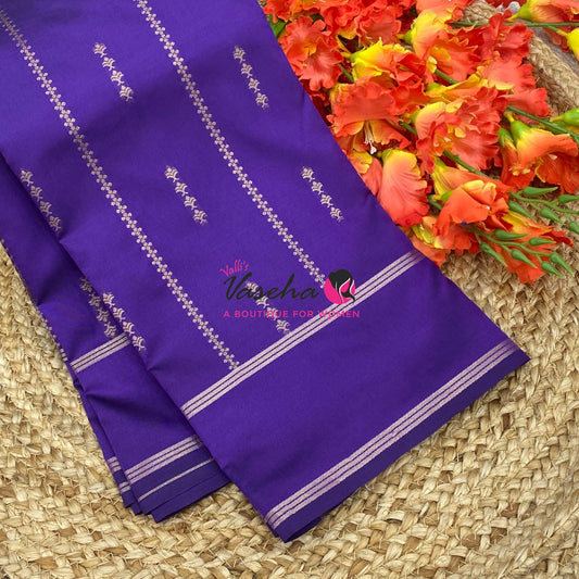 Semi Soft Silk  - Violetish  Purple Shade - VVSSS040