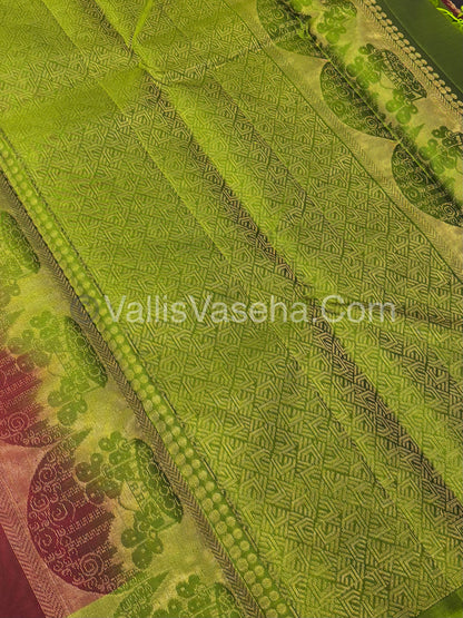 Half Mix - Pure Soft Silk Saree - VVPSS043