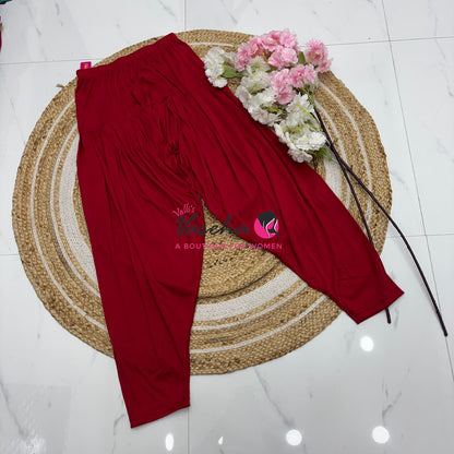 Semi Patiyala - Dark Red Shade - VVSP001
