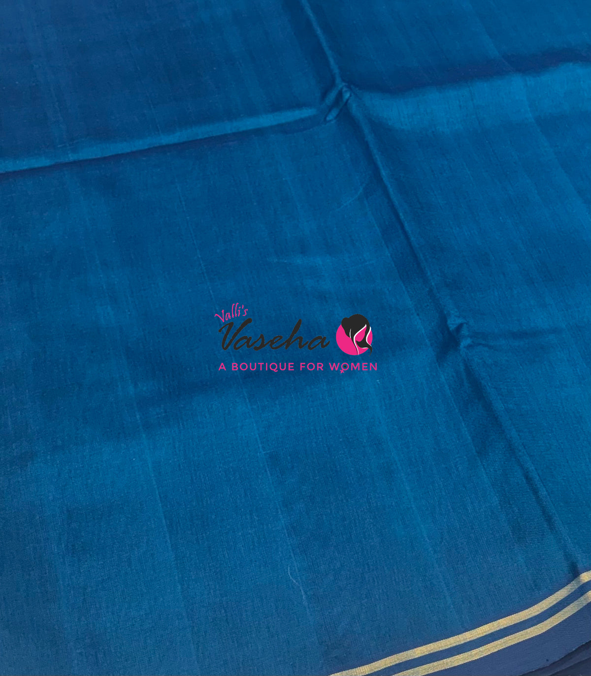 Pure Silk Cotton Sarees - Blue Shade - VVPSC015