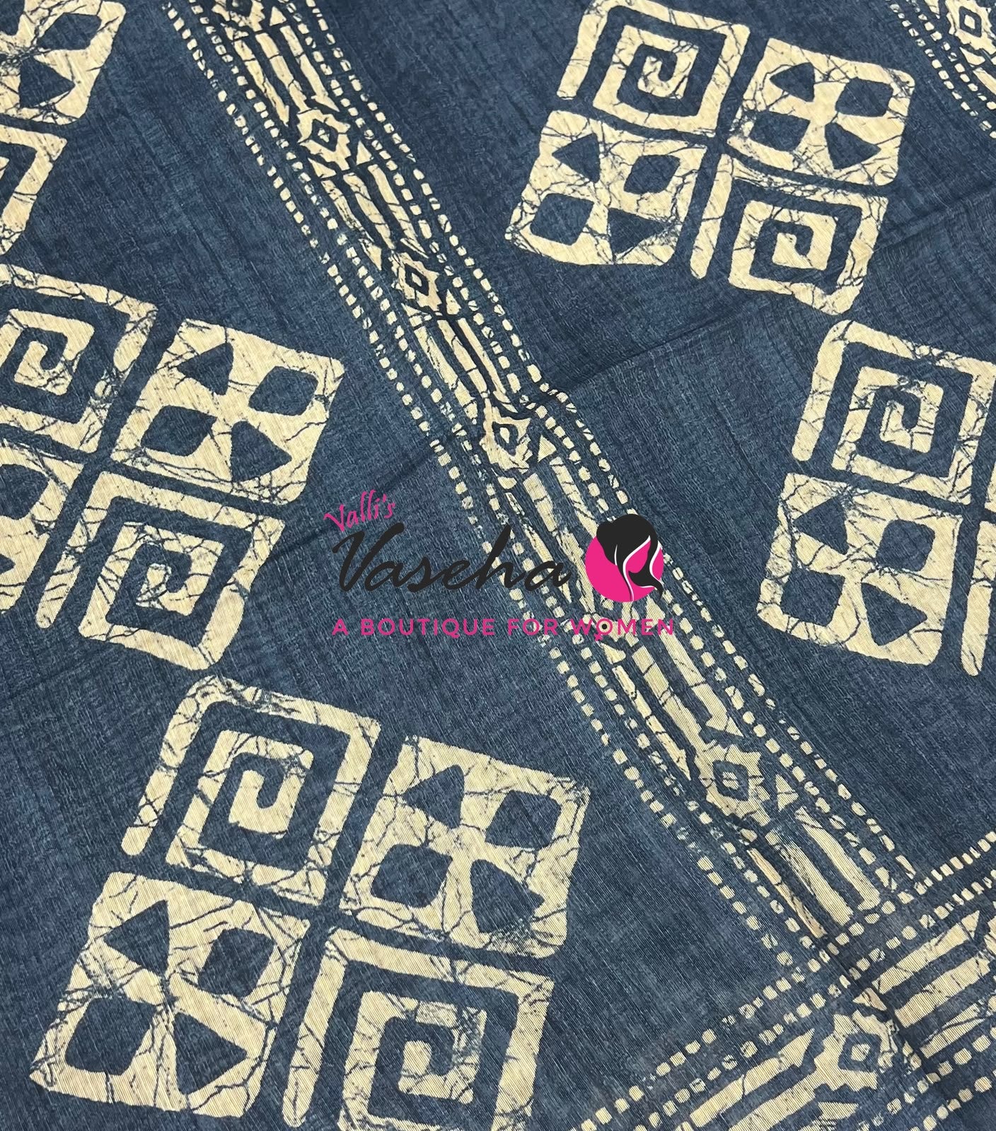 Art Tussar / Art Silk - Blue Shade - VVATS002