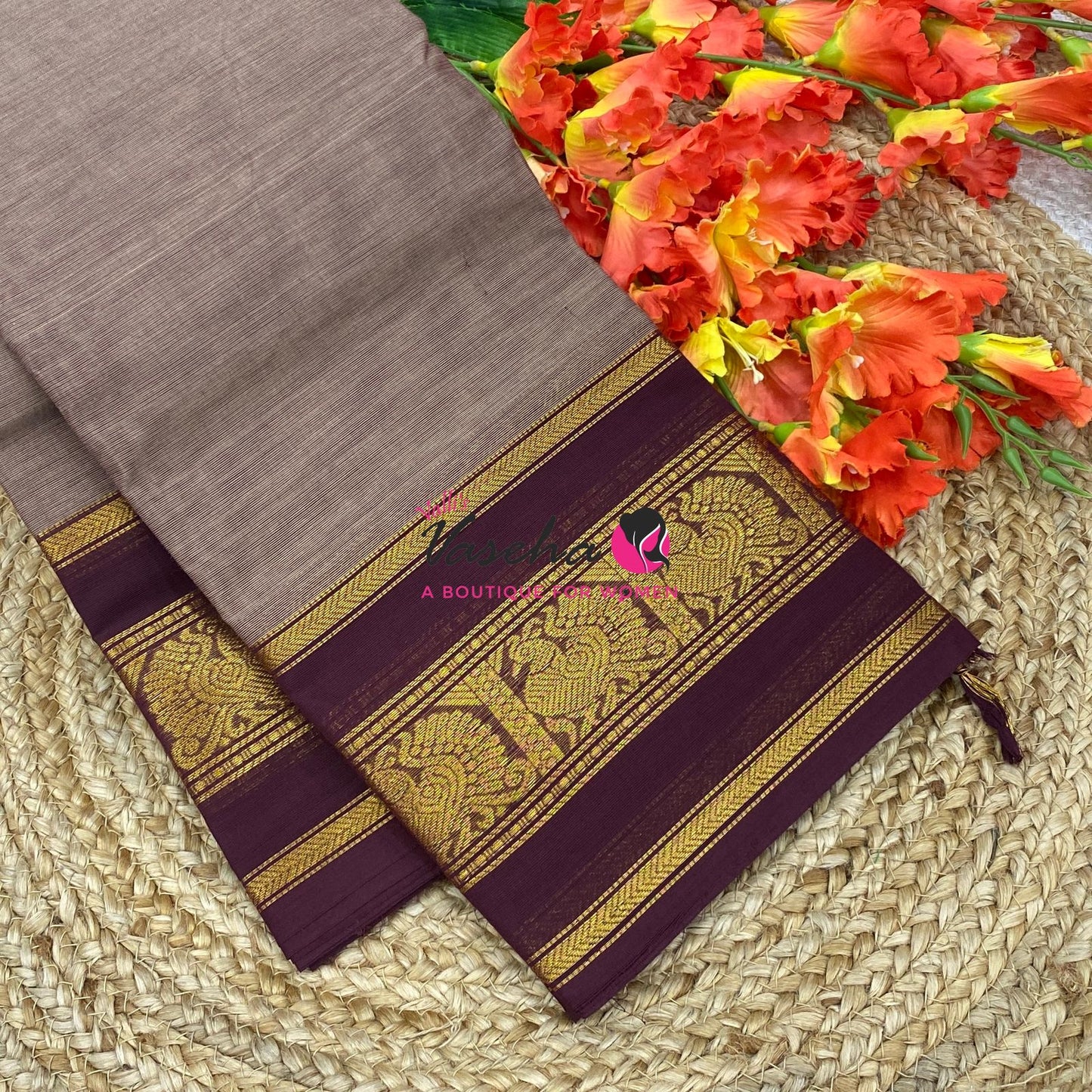 Kanchi Cotton Saree - VVKCS032