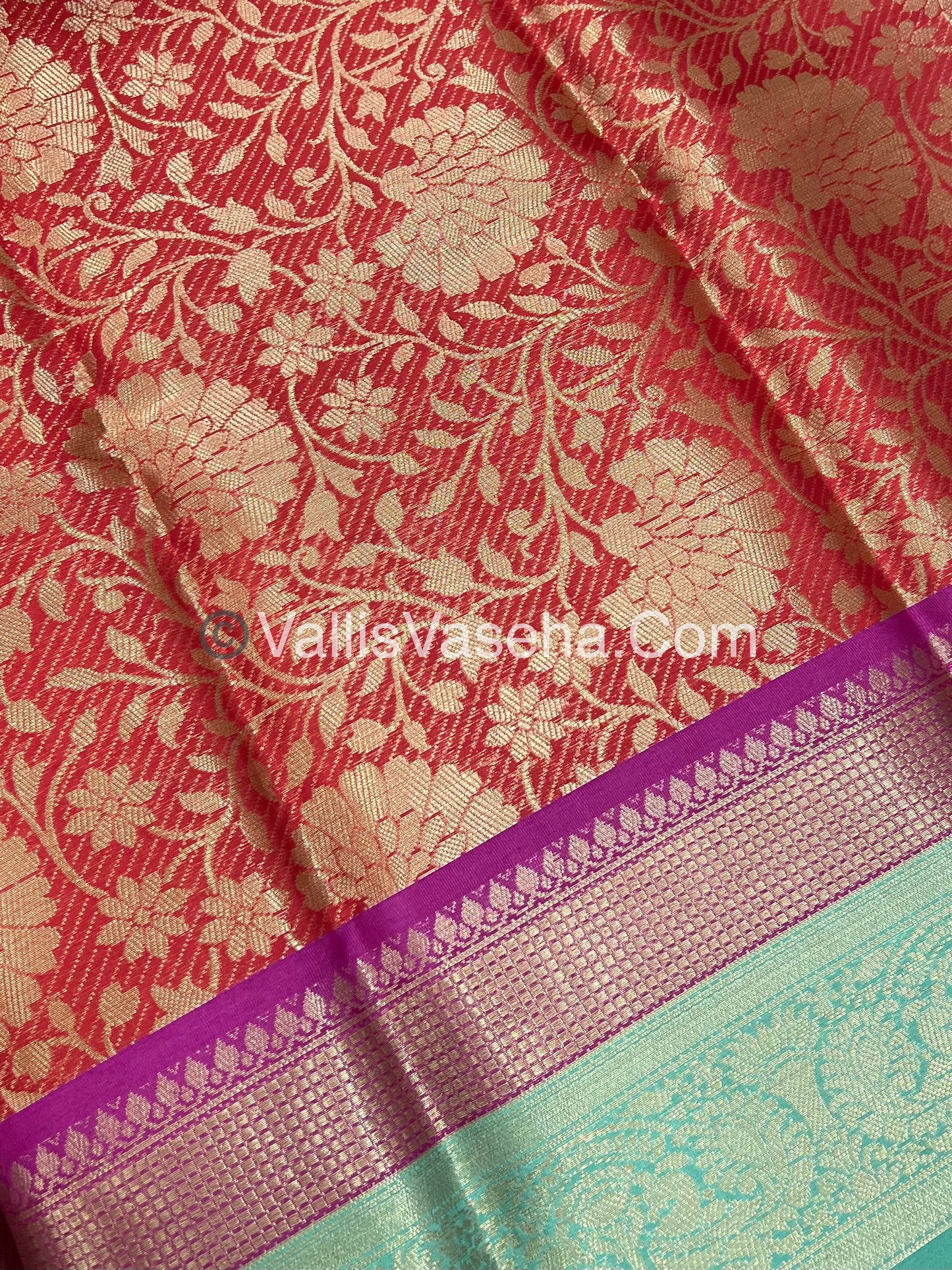 50% less - Offer Saree - Semi Banarasi Saree   - VVDS007