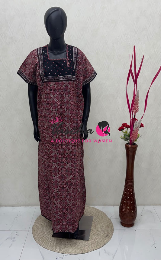 XL  Size - Nighties  - VVJN001