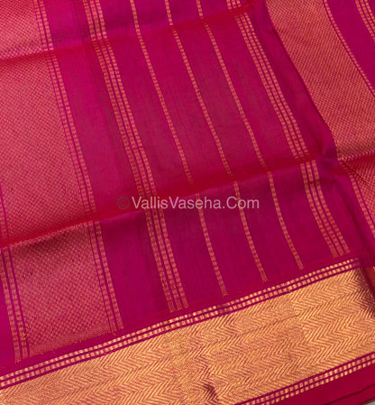 Pure Silk Cotton Sarees - Green & Pink Shade - VVPSC008