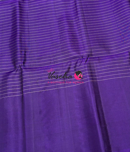 Pure Soft Silk Saree  - Violetish Purple Shade - VVPSS115
