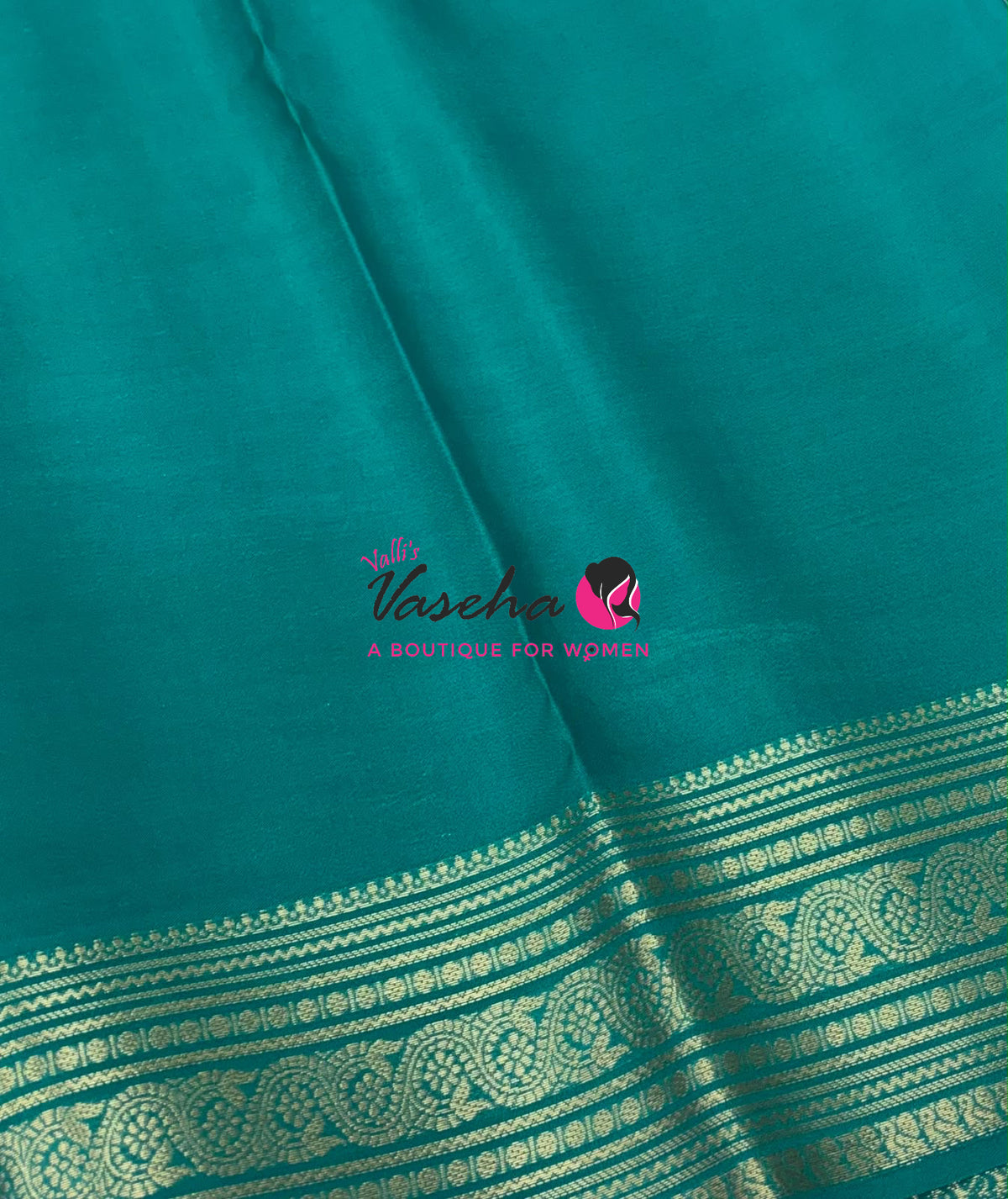 Semi Mysore Crepe Silk  - Ramar Green Shade - VVSMC005