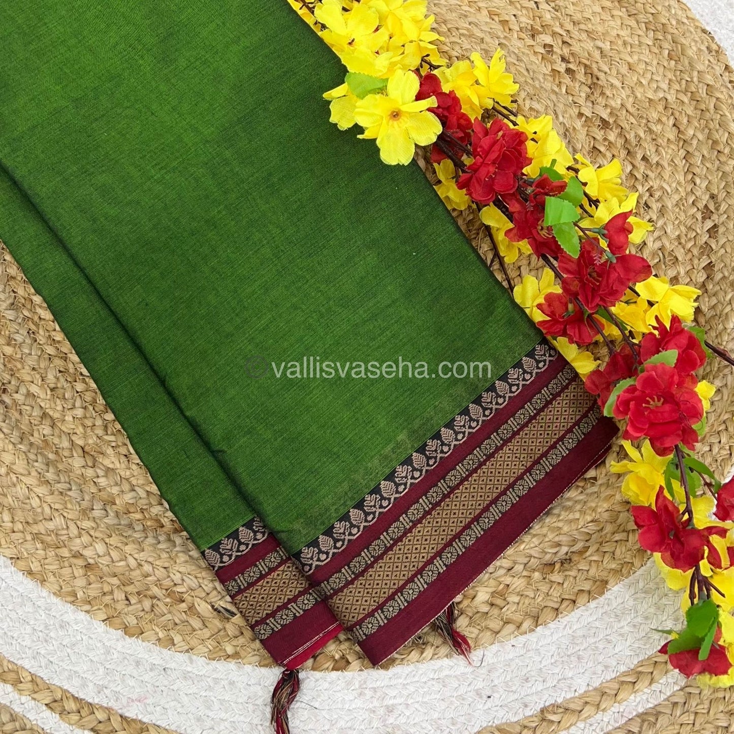 Narayanapet Mercerised Cotton Saree - VVNMC001