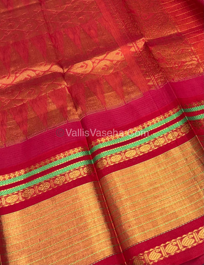 15% Offer Saree - Pure Korvai Silk Cotton - VVDS004