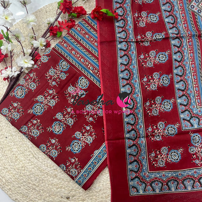 Pure Mul Mul Cotton | Unstitched Material | VVUSM079