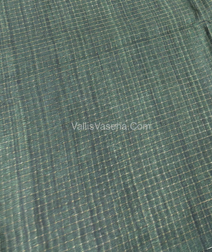 Art Tussar / Art Silk - Brown & Green  Shade - VVATS002