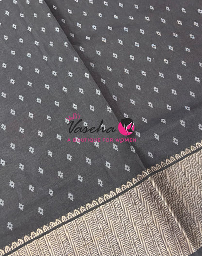 Casual Wear - Semi Patola Silk - Maroon & Black Shade - VVSPS001