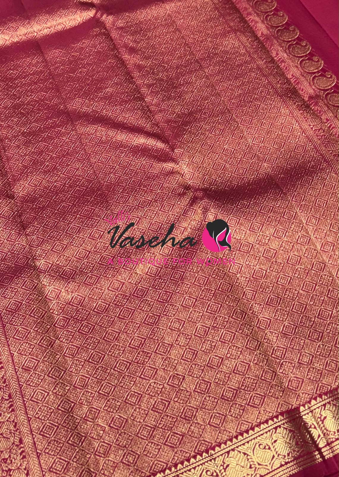 Pure Kanchipuram Silk Saree | Pazhum Pazhamum Checks |VVPS017