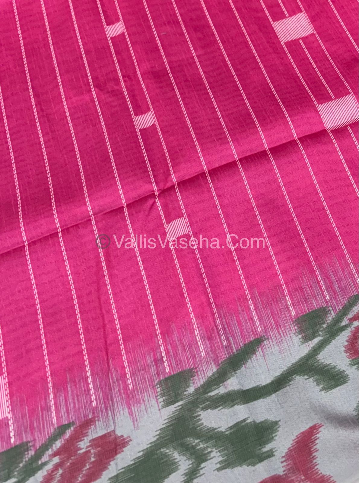 Semi Chappa Silk - Pink with Grey - VVSC003