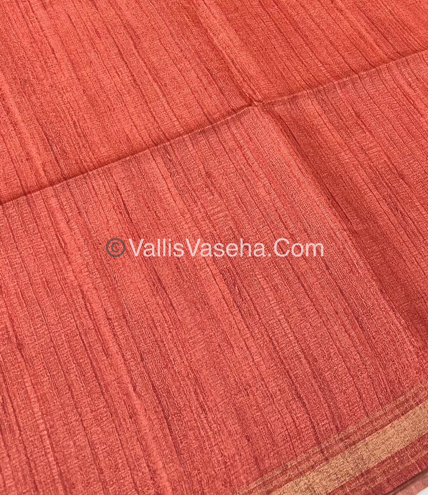 Art Silk / Semi Gicha Tussar Saree  - VVSGT002