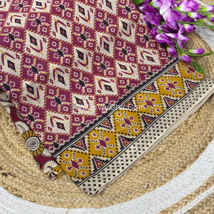 Pure Kalamkari Cotton Saree - VVPKC002