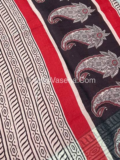 Casual Wear - Fancy Semi Chanderi Saree  - VVFMC006
