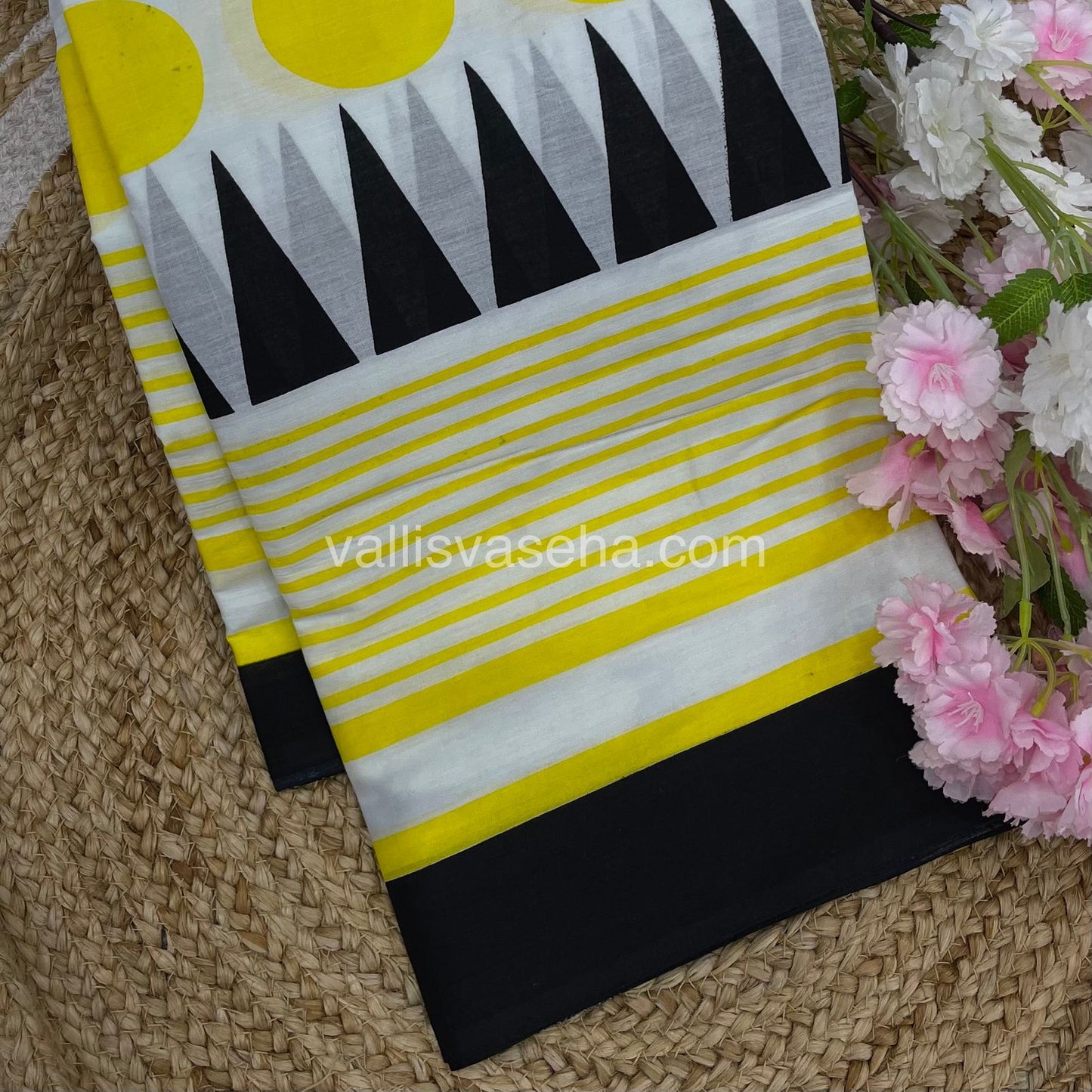 Pure Soft Mul Mul Cotton Sarees - Hand Block Prints - VVMMC008